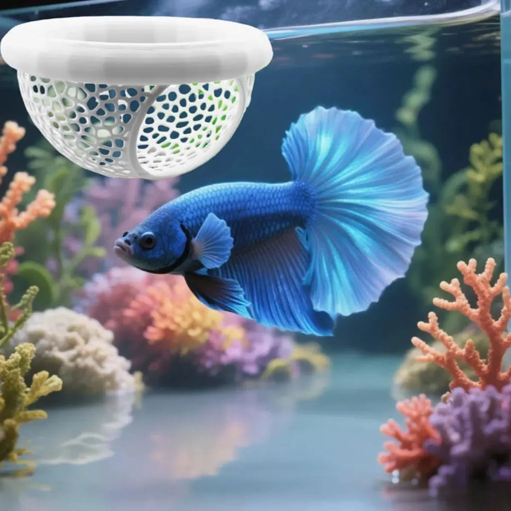Betta Fish Floating Bed & Breeding Cave  Soft Mesh Aquarium Hideout for Rest, Spawning & Stress Relief