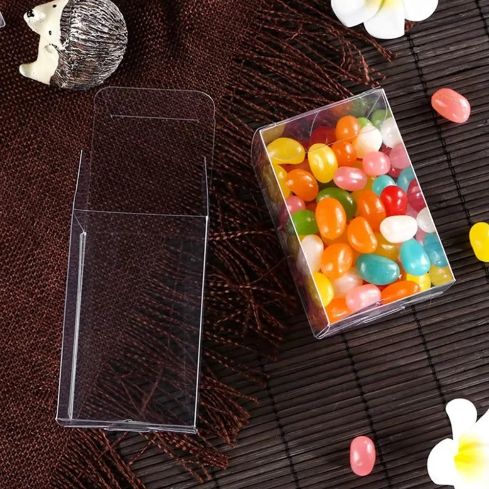 10Pcs Transparent Car Model Display Box 1/64 Toy Car Model Clear Anime Model Protection Showcase Dustproof PVC