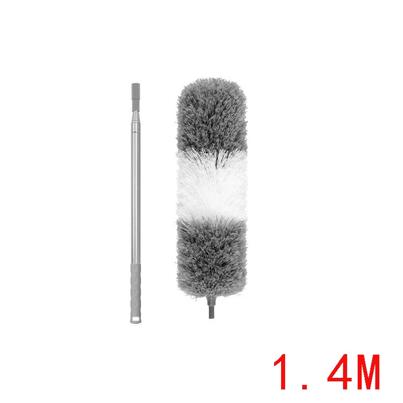 Dust Brush With Extension Pole Reusable Microfiber Duster Retractable Car Furniture Gap Cleaning Brush Household Cleaning Tools