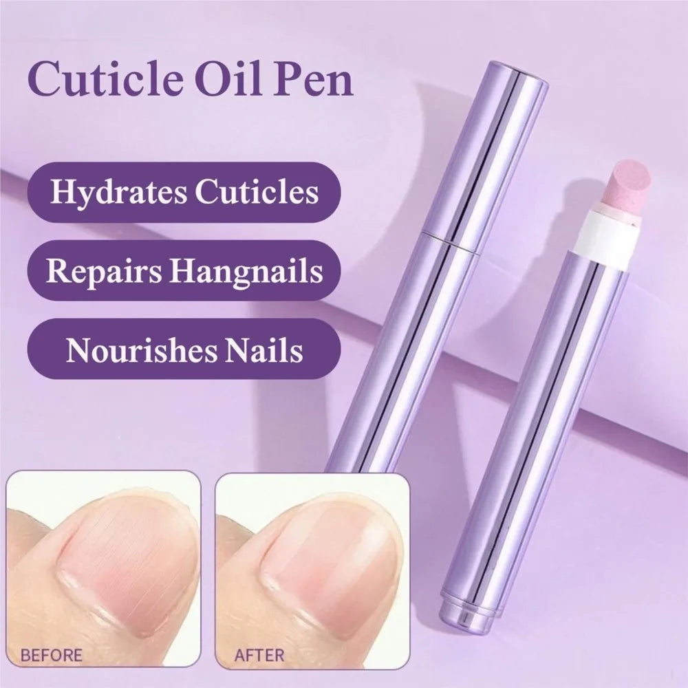 1/2/3pcs 3-IN-1 Cuticle Pusher Nail Oil Pen Ceramic Cuticle Pusher Nail Repair Oil Pen Dead Skin Remover Nail Care Manicure Tool