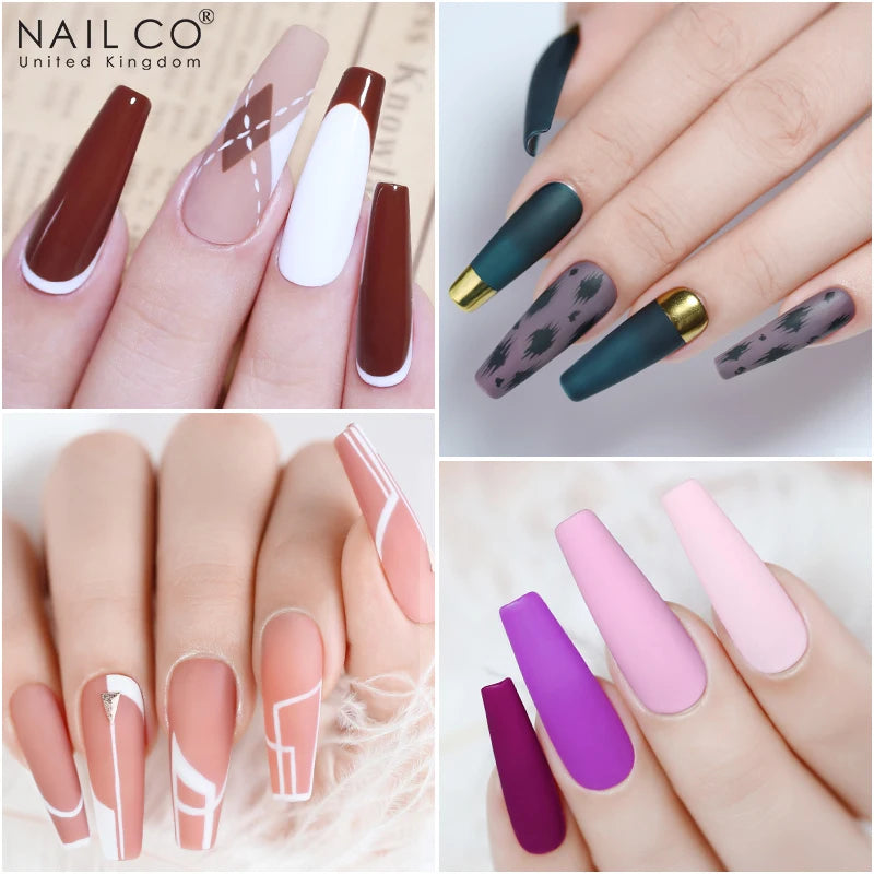 NAILCO 15ml Colors Gel Nail Polish Art Natural Resin Semi Permanent Soak Off UV Nail Varnish Gel Ongle UV Nails Product TPO Free