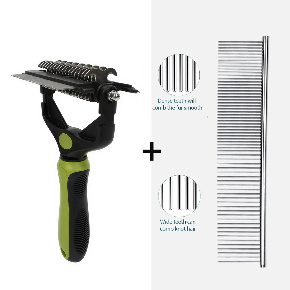 3 In 1 Pet Deshedding Brush Dog Hair Remover Pet Fur Knot Cutter Puppy Cat Comb Brushes Dogs Grooming Shedding Supplies