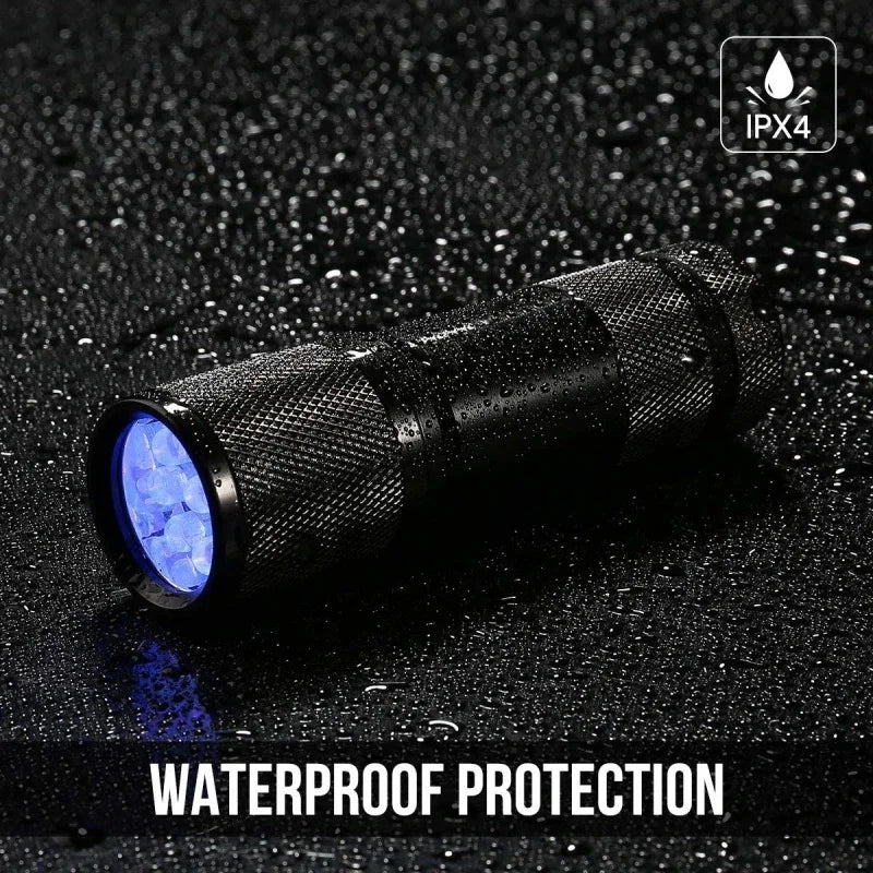 Super Powerful UV Flashlight 51LED 21LED 12LED 395-400nm Black Light Flashlights UV Light Detector for Pet Urine Stains