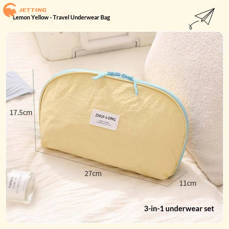 (New) 1PCS Large Capacity Portable Bra Underwear Organizer Travel Storage Bag Lingerie Pouch Socks Packing Bag