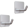 SUS304 Stainless Steel Adhesive Hook Self Adhesive Wall Hooks Hanger Heavy Duty Waterproof Storage Holder Stick on Towel Hooks