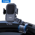 TOPK Car Phone Holder for Dashboard [Multi-Angles&Stable] Adjustable Cell Car Phone Mount Anti-slip Silicone Clip for Smartphone