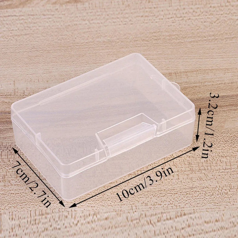 Mini Plastic Box Rectangular Box Translucent Box Jewelry Beads Container Tools Accessories Box Storage Boxes Organizers Case