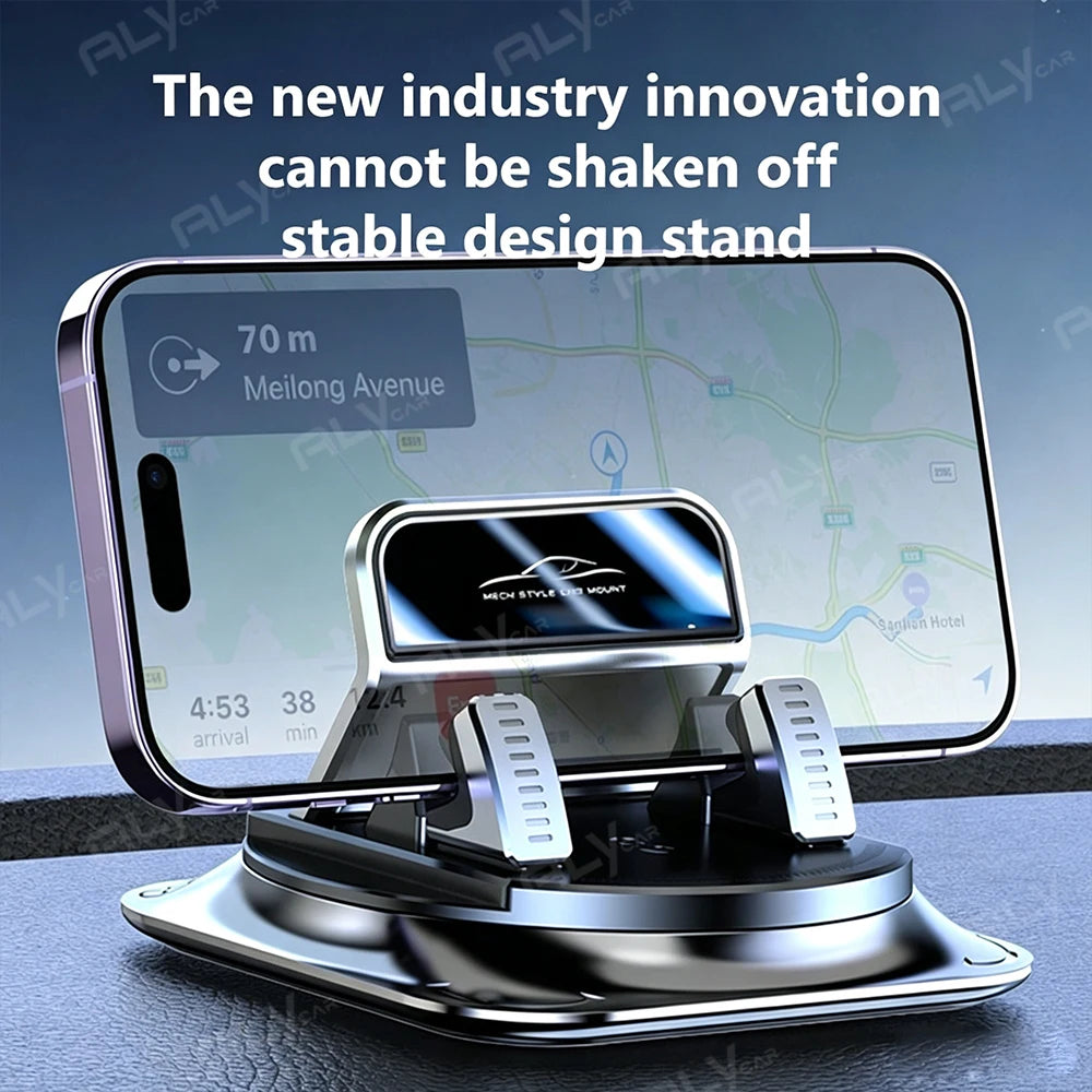 Universal Car Phone Mount Anti-Slip Silicone Dashboard Holder 360° Rotation Head-Up GPS Navigation Stand for iPhone Xiaomi Ultra