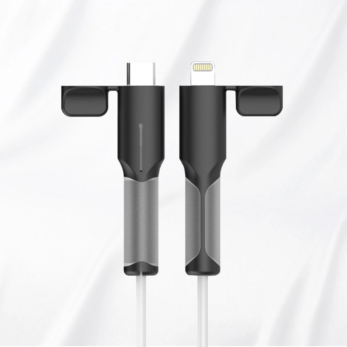 Charger Cable Protector, Type-C to Type-C/iPhone/USB A Silicone Charger Cord Protector, 2-in- Cord Protector with Cable Winder