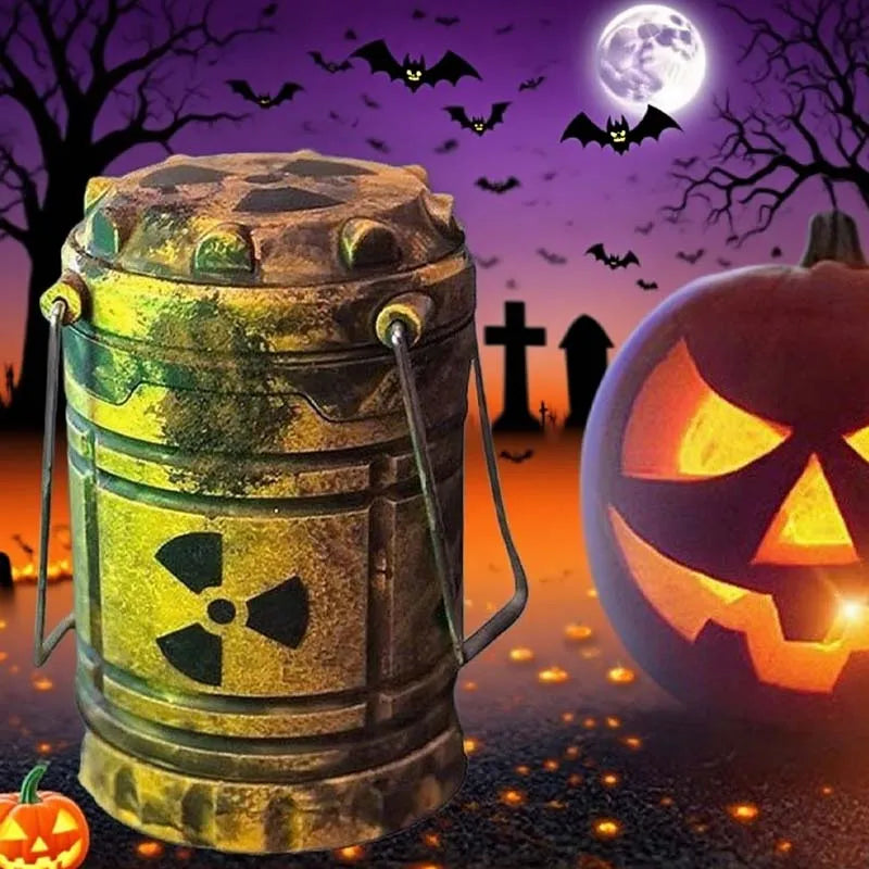 Decorative LED Mini Nuclear Reactor Lantern Apocalypse Style Couple Prank Night Light Halloween Gift Home Decor Novelty Lamp
