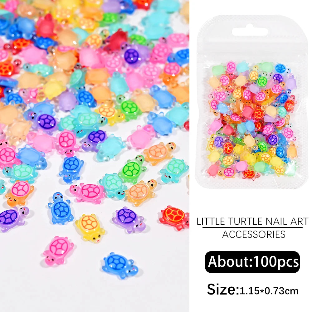 500-600pcs Bow Flower Nail Art Resin Decorations Mix Shapes Nail Charms Press on Manicure Supplies Jewelry Kawaii Accessories *&