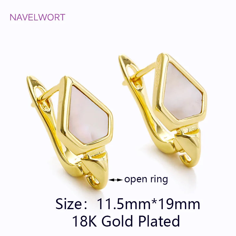 Multi Styles 18K Gold Plated Brass Shvenzy Earring Hooks Ear Wire Fastener,Accessories For Earrings,DIY Jewelry Making Supplies