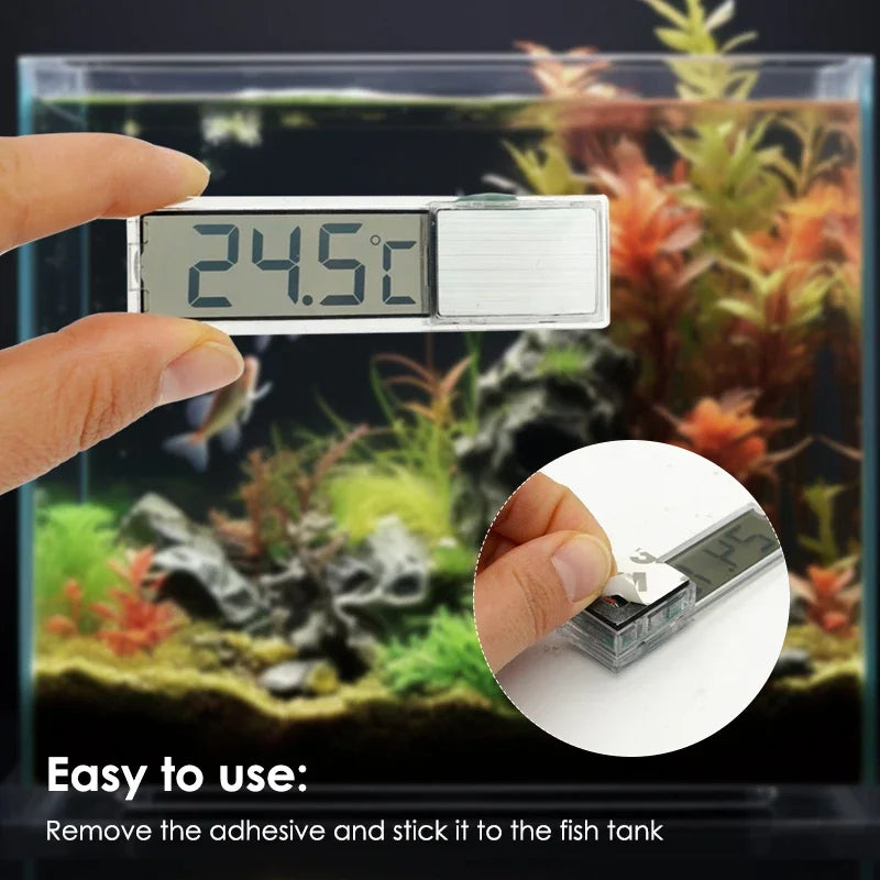 Aquarium Thermometer Electronic LCD Digital Fish Tank Temperature Measurement Fish Tank Temp Meter Aquarium Accessories