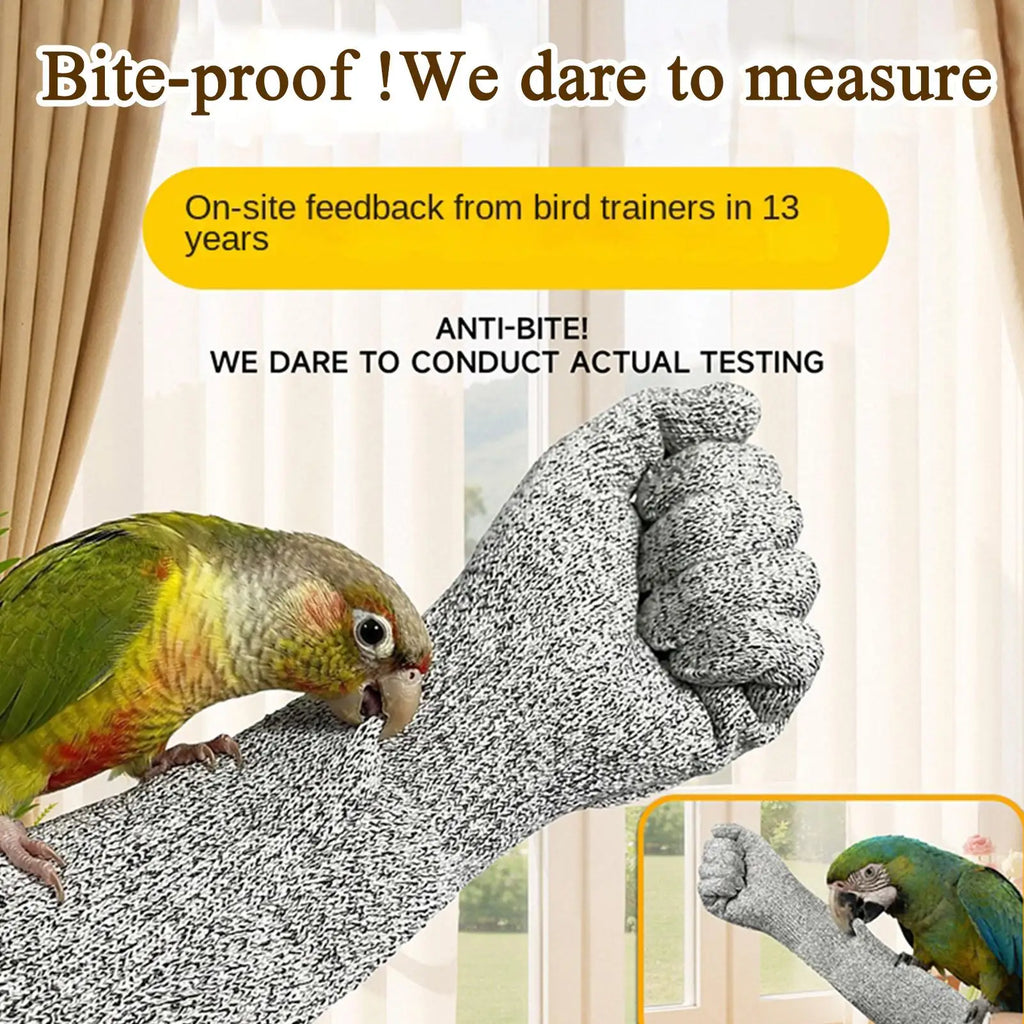 Pet Gloves Bite-resistant Hand Protection Gloves Scratch Resistant Bite Proof Multipurpose Glove For Birds Hamsters Cat Grooming