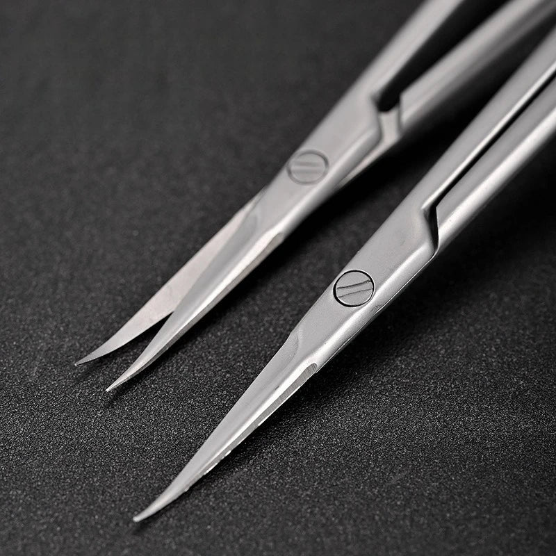 Stainless Steel Curved Tip Cuticle Scissors Dead Skin Remover Nail Art Cuticule Cutter Profession Manicure Tools Eyebrow Tools