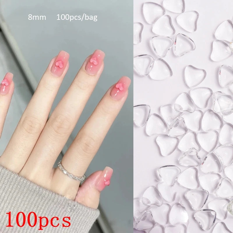 500-600pcs Bow Flower Nail Art Resin Decorations Mix Shapes Nail Charms Press on Manicure Supplies Jewelry Kawaii Accessories *&