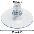 5/10Pcs PVC Sucker with Screw Nut 25/32/41/53mm Round Strong Transparent Suction Pads for Car Shade Glass Wall Door Glass Window