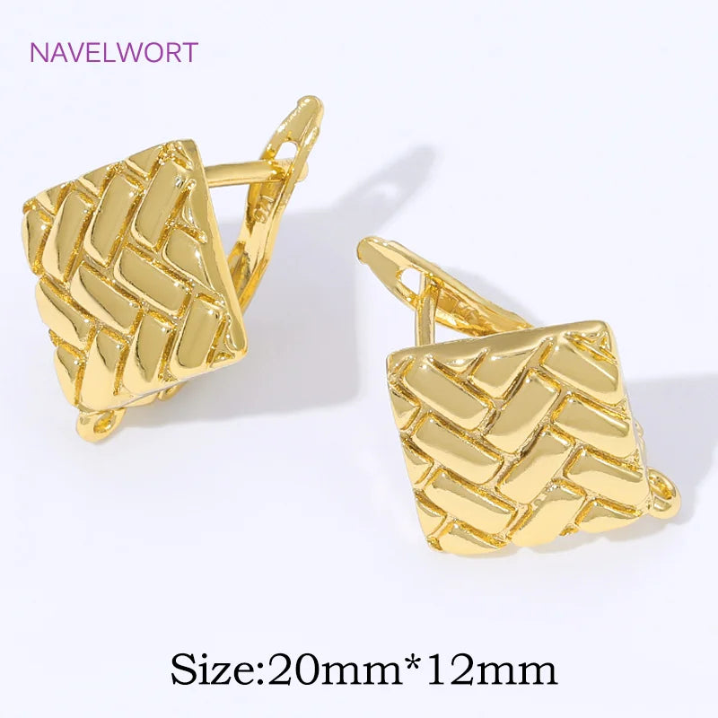 Multi Styles 18K Gold Plated Brass Shvenzy Earring Hooks Ear Wire Fastener,Accessories For Earrings,DIY Jewelry Making Supplies