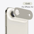 Metal Camera Bezel Sticker Cover For iPhone Air 17 Air Aluminum Alloy Hollow Anti-Shatter Camera Lens Protector Film