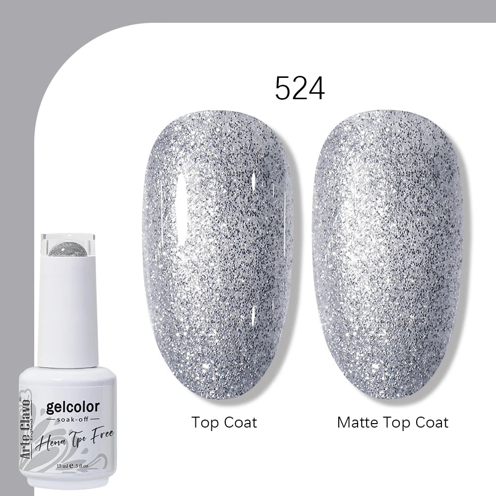 Arte Clavo HEMA TPO FREE 15ml UV LED Gel Nail Polish Soak Off Semi Permanent Daily Wear Universal Color For All Seasons Manicure