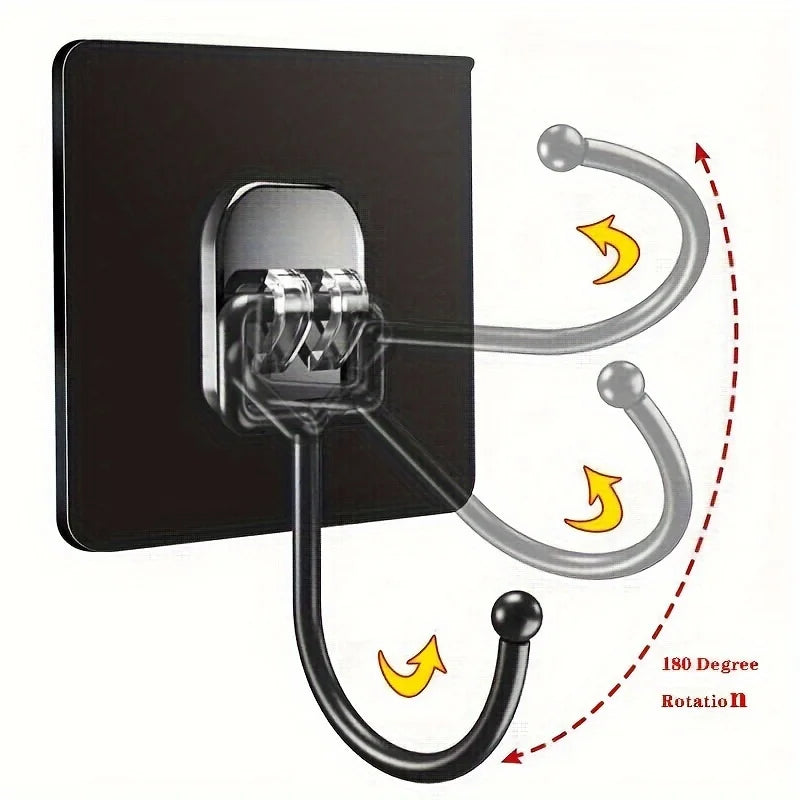 50/30/20/10pcs Strong Adhesive Wall Hooks - No-Drill, Traceless Installation, Kitchen and Bathroom Organization, Self-Adhesive