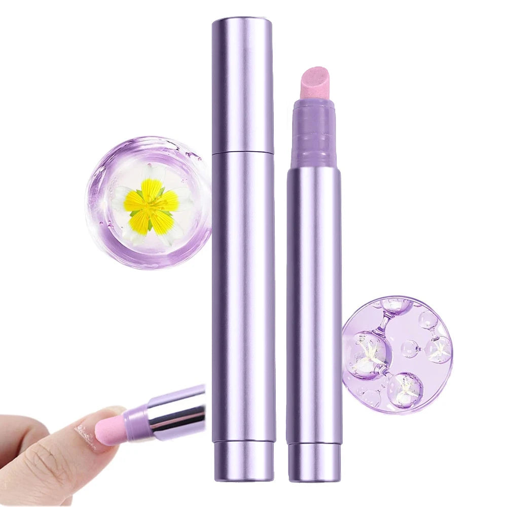 1/2/3pcs 3-IN-1 Cuticle Pusher Nail Oil Pen Ceramic Cuticle Pusher Nail Repair Oil Pen Dead Skin Remover Nail Care Manicure Tool