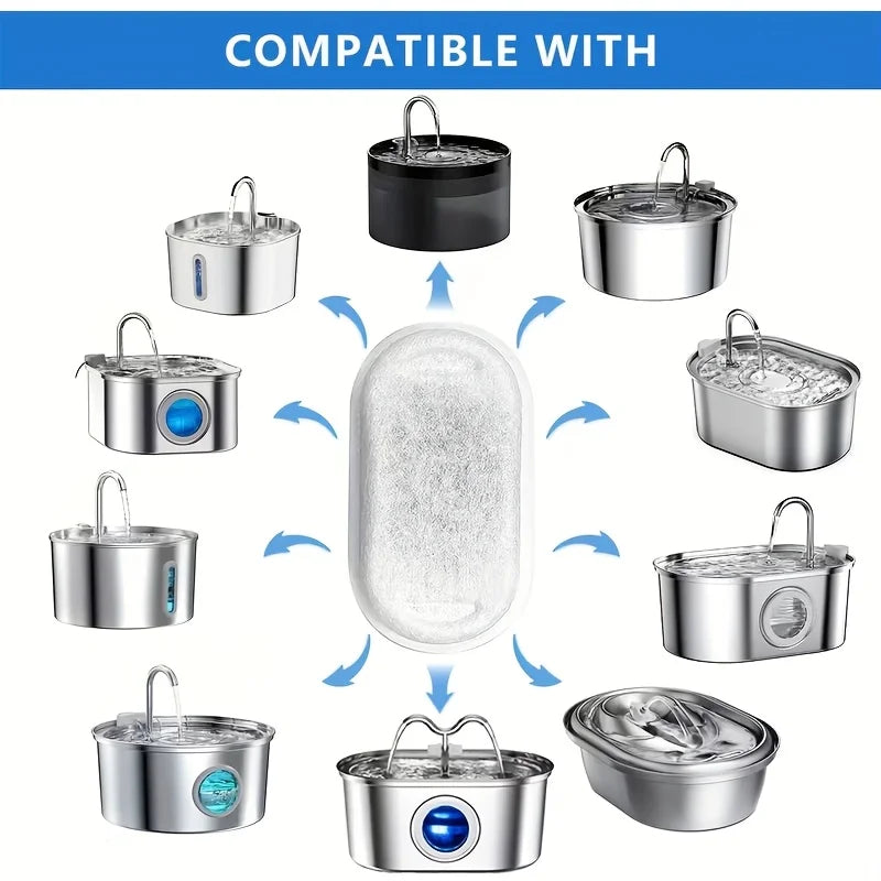 11/25PCS Pet Water Fountain Filters Replacement Activated Carbonfor Cat Dog Multiple Models Clean DrinkingWater