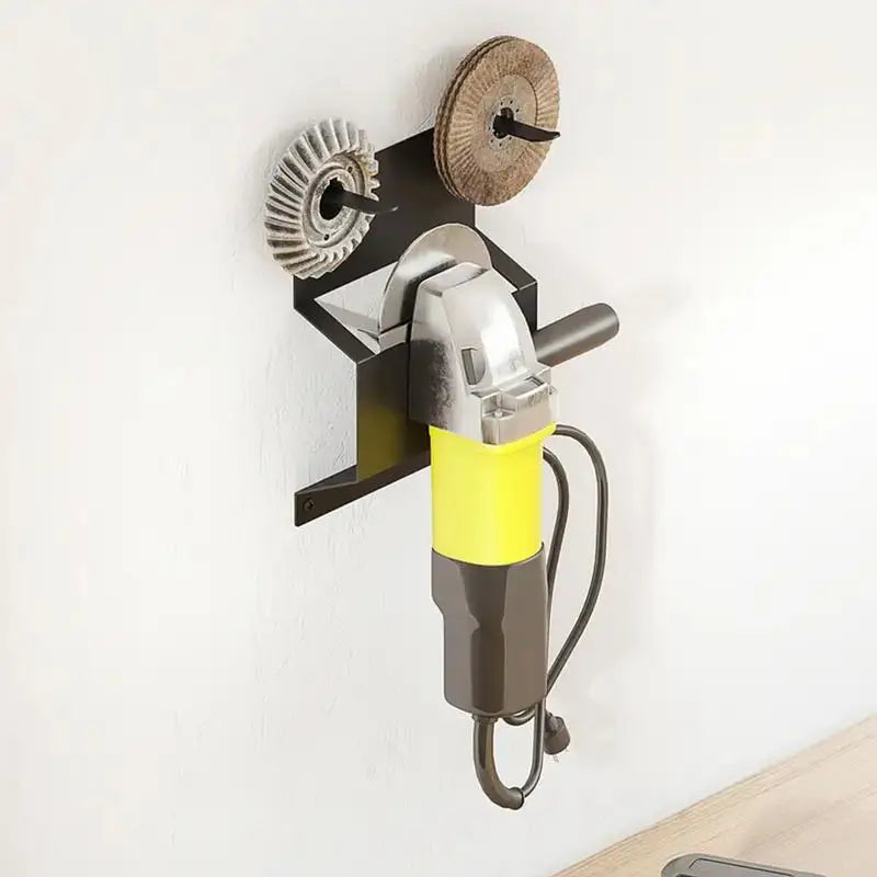 Tool Wall Mount Bracket For Grinder Electric Polishers Wall Mounted Rack Hanger Heavy Duty Multifunctional Angle Grinder Storage