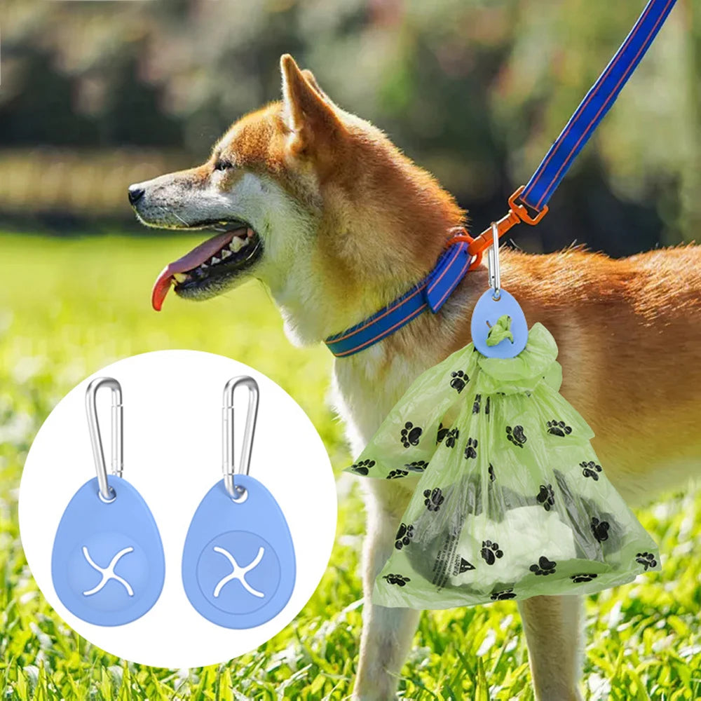 Dog Poop Bags Dispenser Dog Products Dog Poop Bag Holder Pet Garbage Bag Clip Hands-free Clip Dog Cleaning Supplies