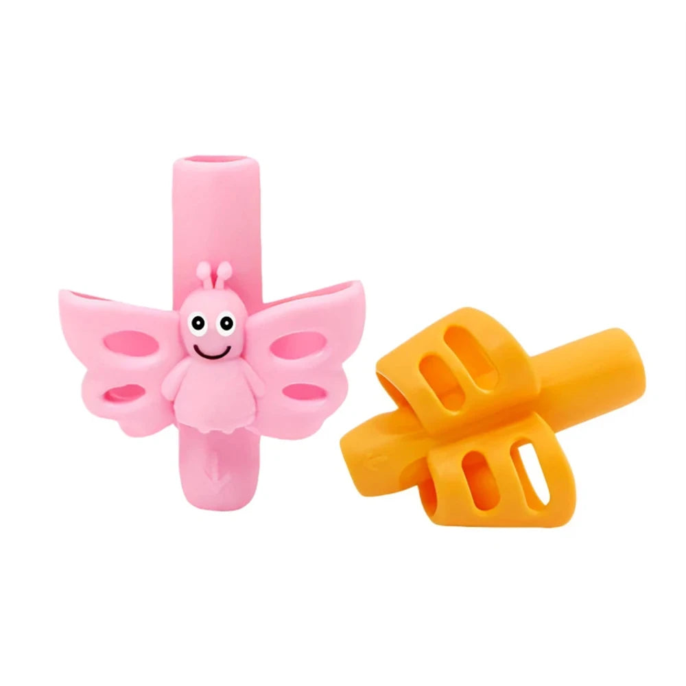 1pcs Children Writing Pencil Pan Holder Kids Learning Practise Silicone Pen Aid Grip Posture Correction Device for Students