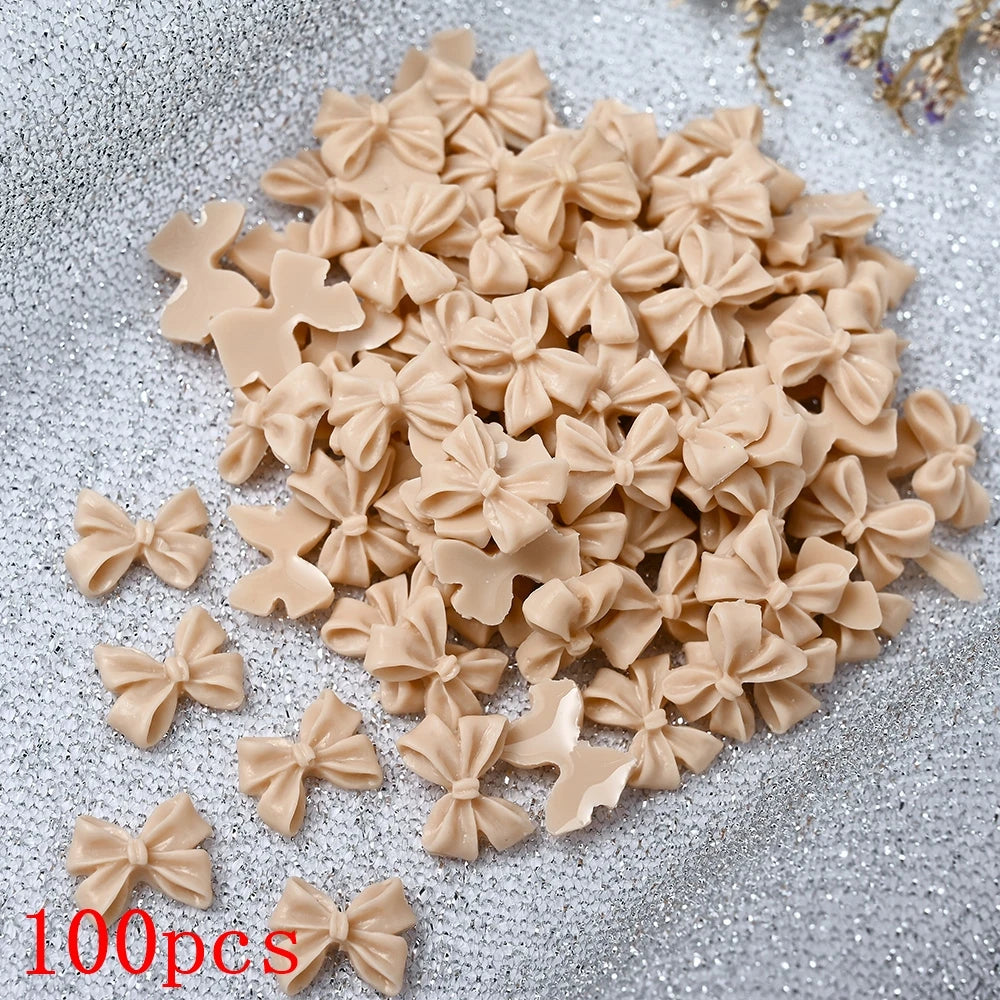 500-600pcs Bow Flower Nail Art Resin Decorations Mix Shapes Nail Charms Press on Manicure Supplies Jewelry Kawaii Accessories *&