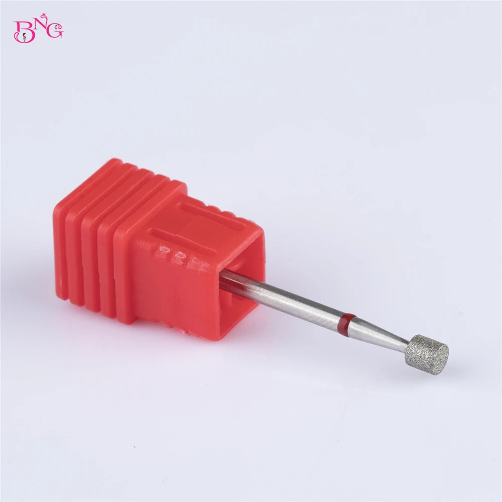 BNG Russian Diamond Manicure Cutters Barrel Nail Drill Bits 3/32" Rotary Burr Cuticle Burr Electric Drills Accessories Tools