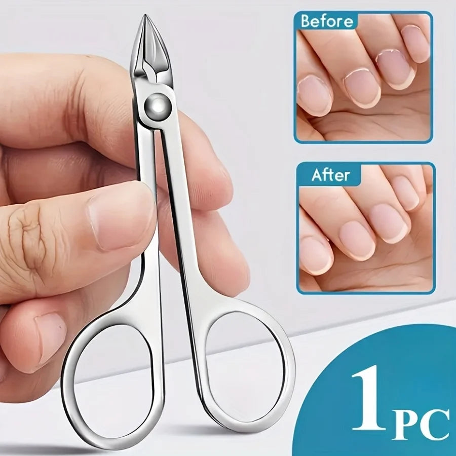 Stainless Steel Cuticle Scissors Nail Clippers Portable Multifunctional Tool for Manicure and Pedicure Trimmer Ingrown Tool