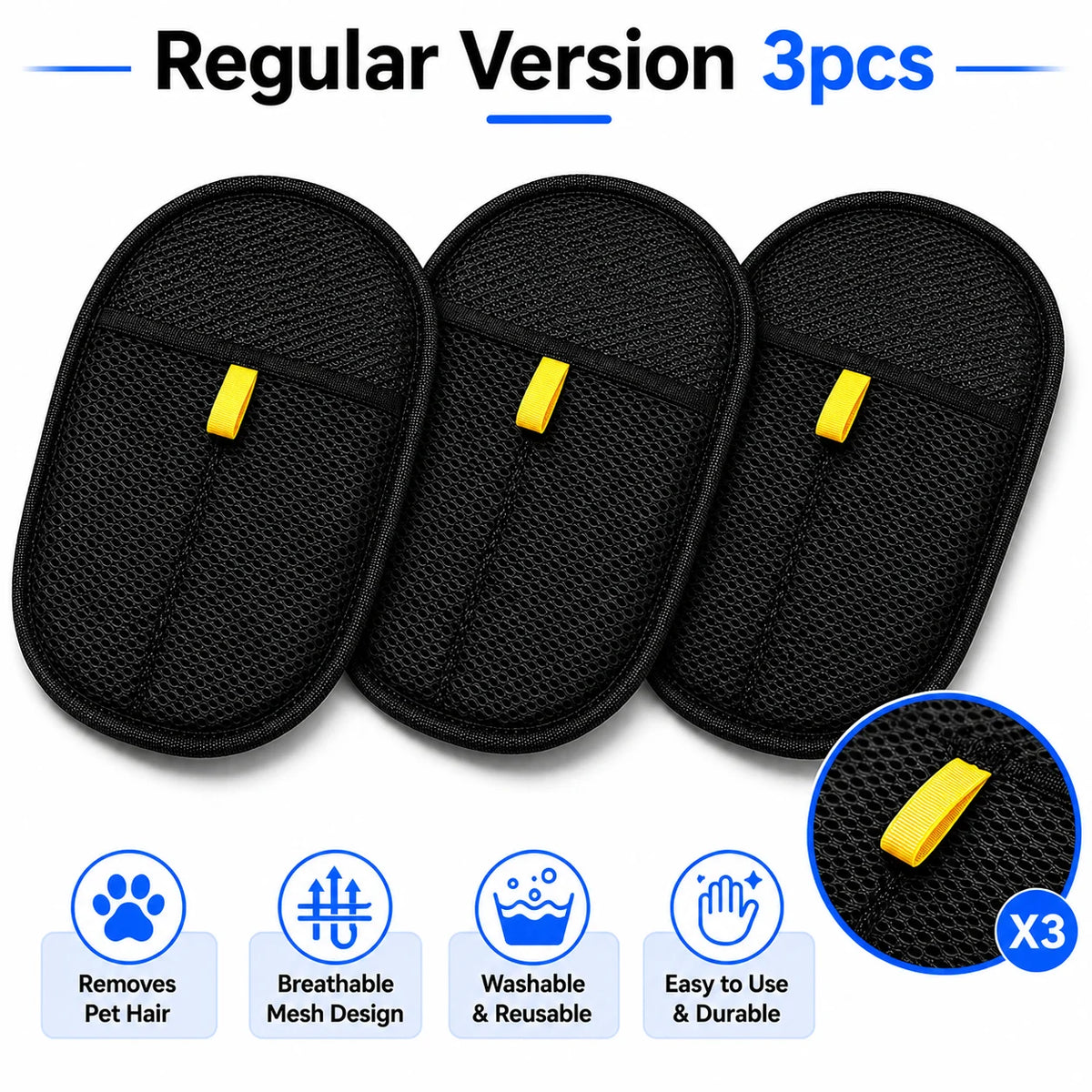 Pet Hair Cleaning And Collection Gloves Pet Double-sided Multi-functional Beauty Glove Tool Reduce The Pressure Of Pet Ownership