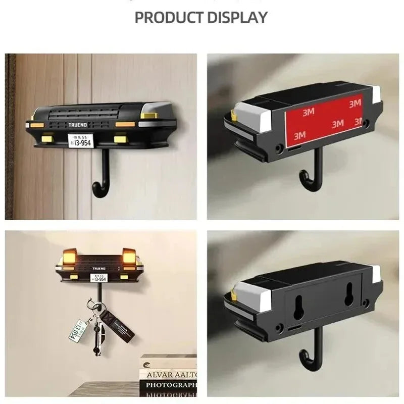 AE86 Car Headlight Keychain Decoration Wall-mounte  Key Storage Rack | Cool Automotive-Themed Keychain Holder Car Enthusiasts