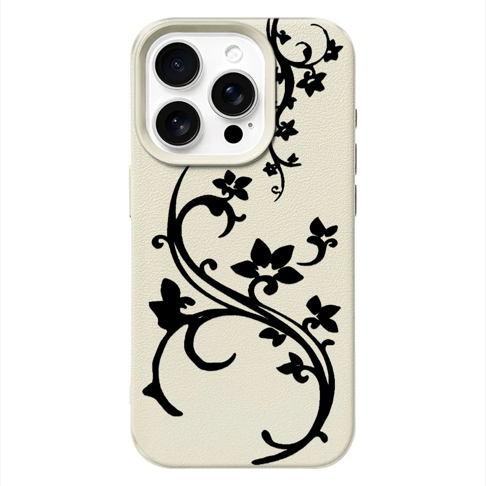 Hand-painted Butterfly Flower Silicone Phone Case For IPhone 17 16 15 Plus 14 13 12 11 Pro Max 17 Air 16e Shockproof Back Cover