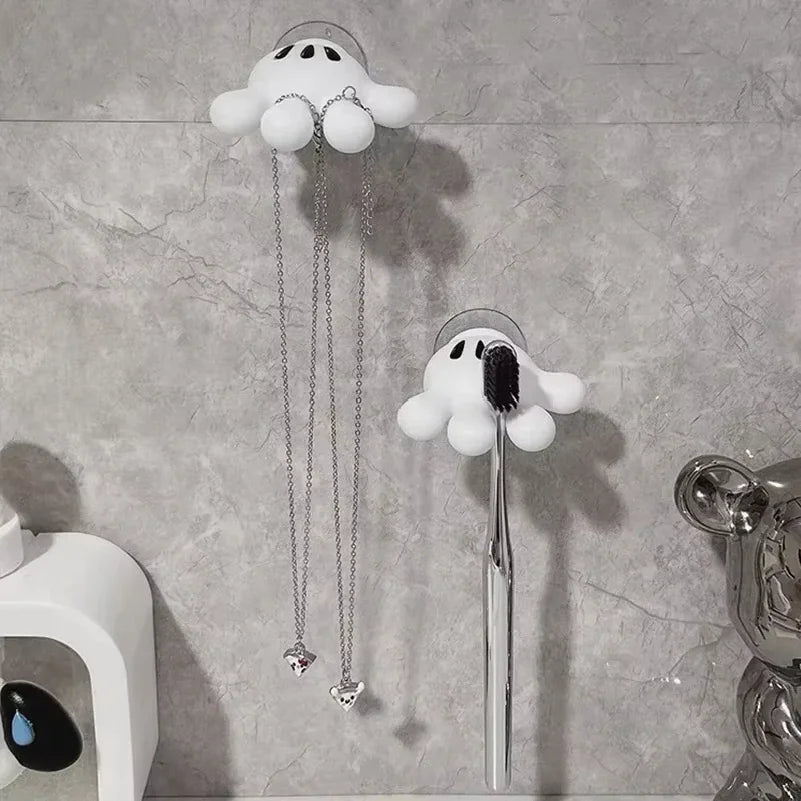 Toothbrush holder Mickey Palm cute bathroom towel suction cup multi-function hook traceless hook data cable winder