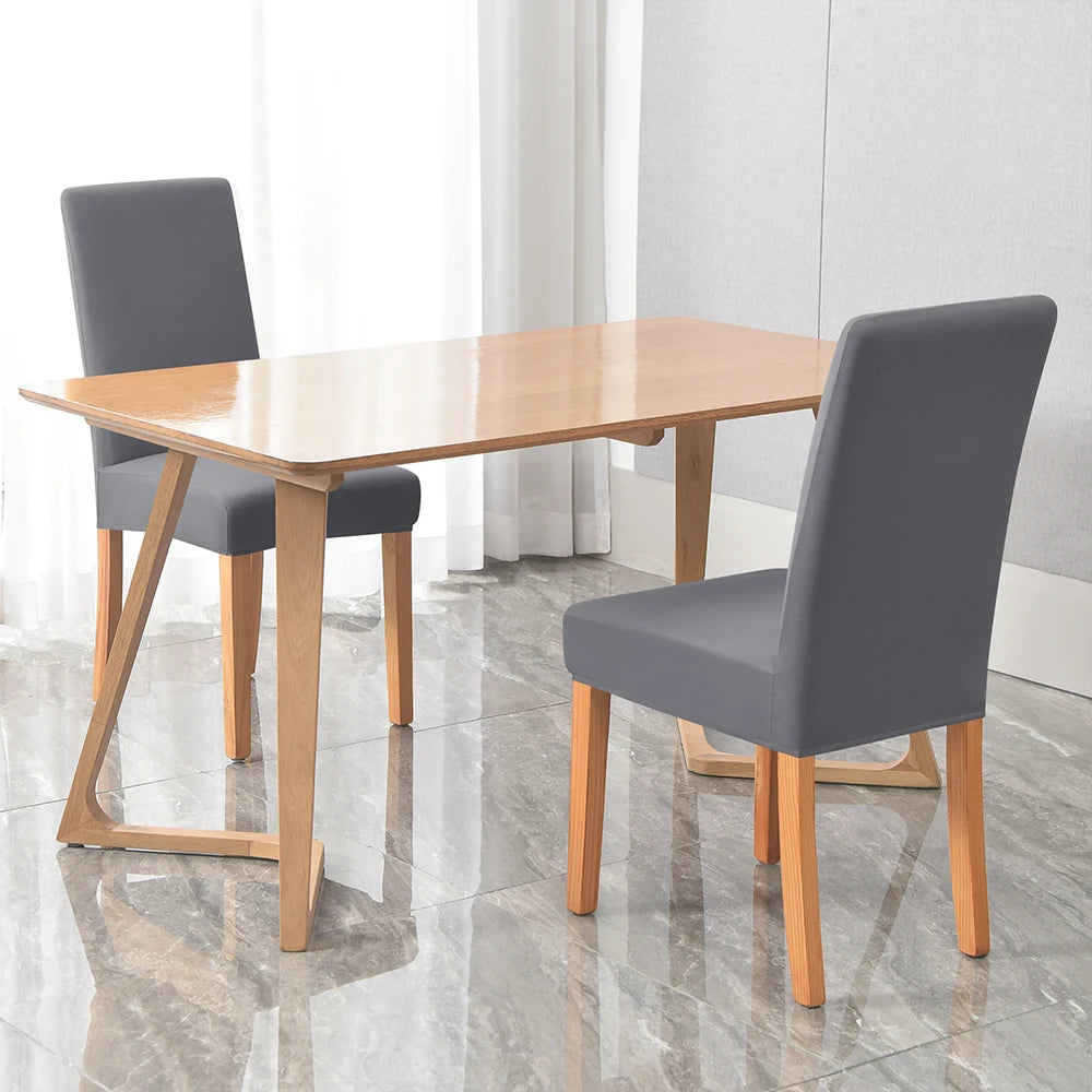 Elastic Chair Cover Plain Spandex Dining Room Seat Covers Chair Protector for Restaurant Kitchen Banquet Seat Case