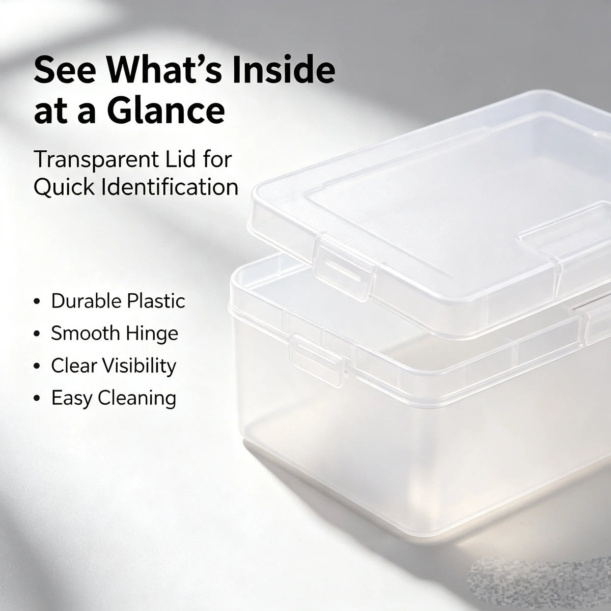 Mini Plastic Box Rectangular Box Translucent Box Jewelry Beads Container Tools Accessories Box Storage Boxes Organizers Case