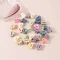 30Pcs Multicolor Small Hair Claw Clips for Women Girls,1 Inch Mini Hair Jaw Clips Rectangle Nonslip Clip for Thin Thick Hair