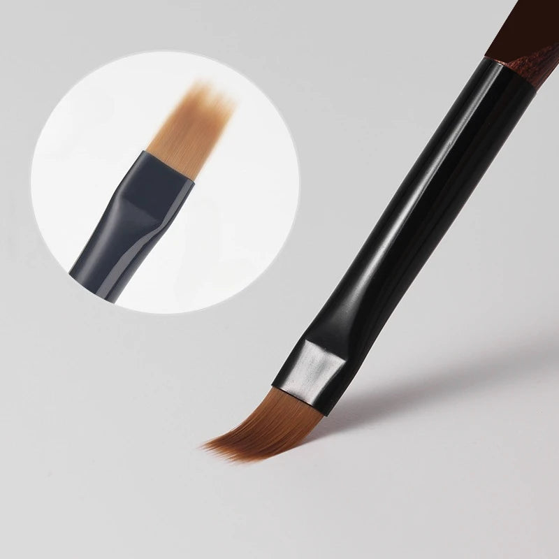Wooden Gradient Nail Art Brush Acrylic Nail Ombre Pen DIY UV Gel Brushes Drawing Flowers Nails Brush Manicure Tools for Salon