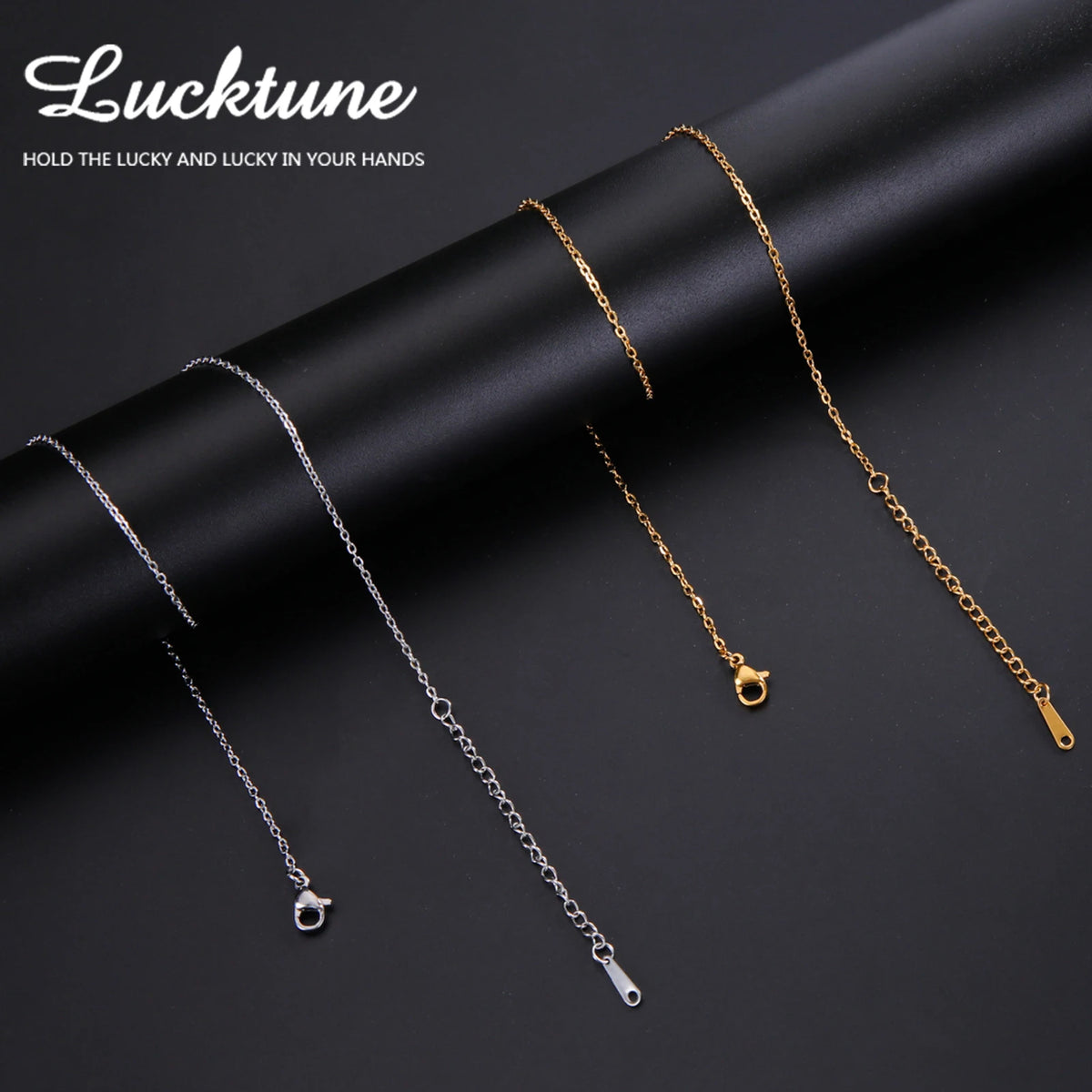 Lucktune Stainless Steel Width 1.3MM Chain O Shape Thin Chain Necklace Minimalist Necklace Chain Women Bohemian Jewelry Gift