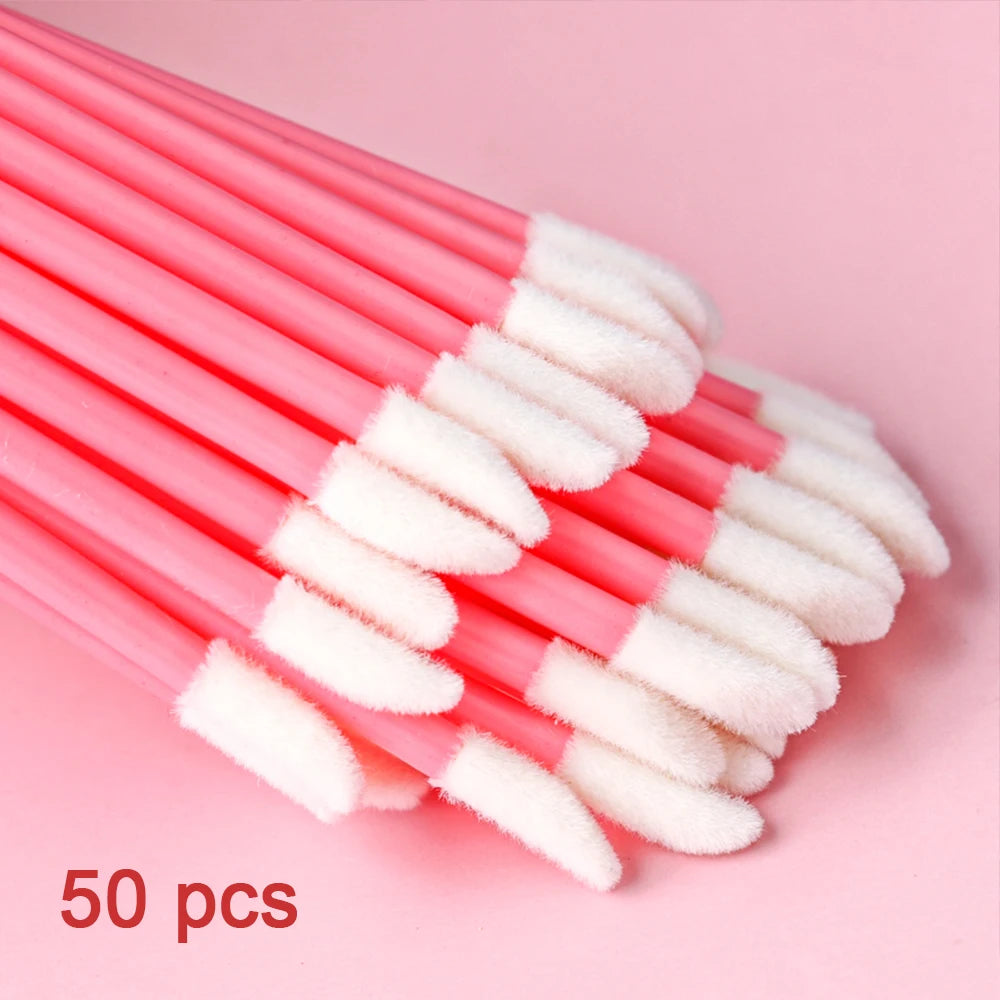 50/1000pcs Lip Gloss Applicator Wand Wholesale Lip Brushes Applicators Eyelashes Brush Lipstick Brush Makeup Beauty Supplie Tool