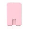 Mobile Phone Card Holder Stick on Anti Falling Credit Cardholder Easy Push 3M Adhesive Soft Silicone Phone Wallet Compatible