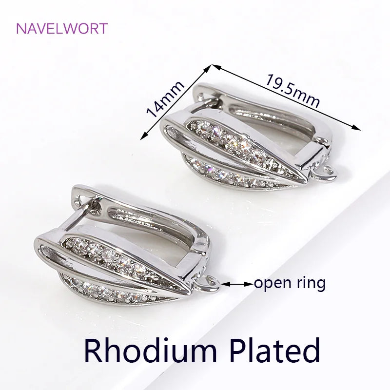 Multi Styles 18K Gold Plated Brass Shvenzy Earring Hooks Ear Wire Fastener,Accessories For Earrings,DIY Jewelry Making Supplies