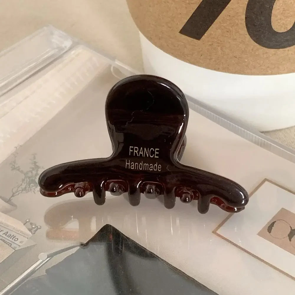 Fashion French Hair Claw Clips Elegant Retro Crab Shark Clip Acetate High Ponytail Holders for Women Girls