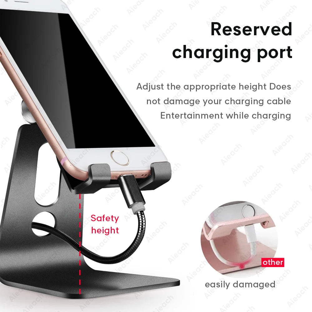 Metal Adjustable Tablet Holder Stand For iPad Universal Desktop Phone Tablet Stand For 7 to 11 inch Oneplus Xiaomi Redmi Lenovo