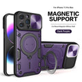 Case for iPhone 15 14 13 12 11 Pro Max 15 Plus XR XS 8 7   Slide Camera Protection 360 Rotate Kickstand Armor Ring Cover