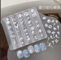 1Pcs 3D Bowknot Silicone Nail Art Mold 90Shapes Sweet Ribbon Nails Templates DIY Design Manicure Stencils For Nail Charms Molds