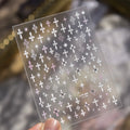 Luxury Crystal Diamond Nail Sticker Large Small Cross Self Adhesive Nail Art Sticker DIY Decoration Nail Sticker Small Accessory